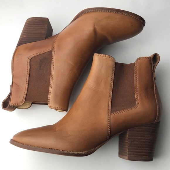 Madewell Regan Brown Leather Ankle Boots - Picture 8 of 14